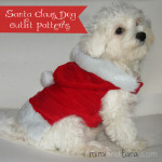 Santa Claus dog outfit patterns