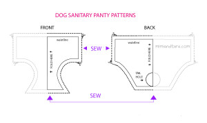 Dog panties patterns | FREE PDF DOWNLOAD