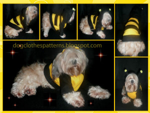 dog bee costume patterns free