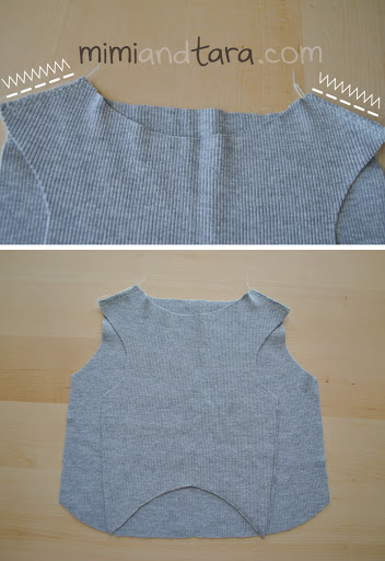 Sewing sweater shoulders